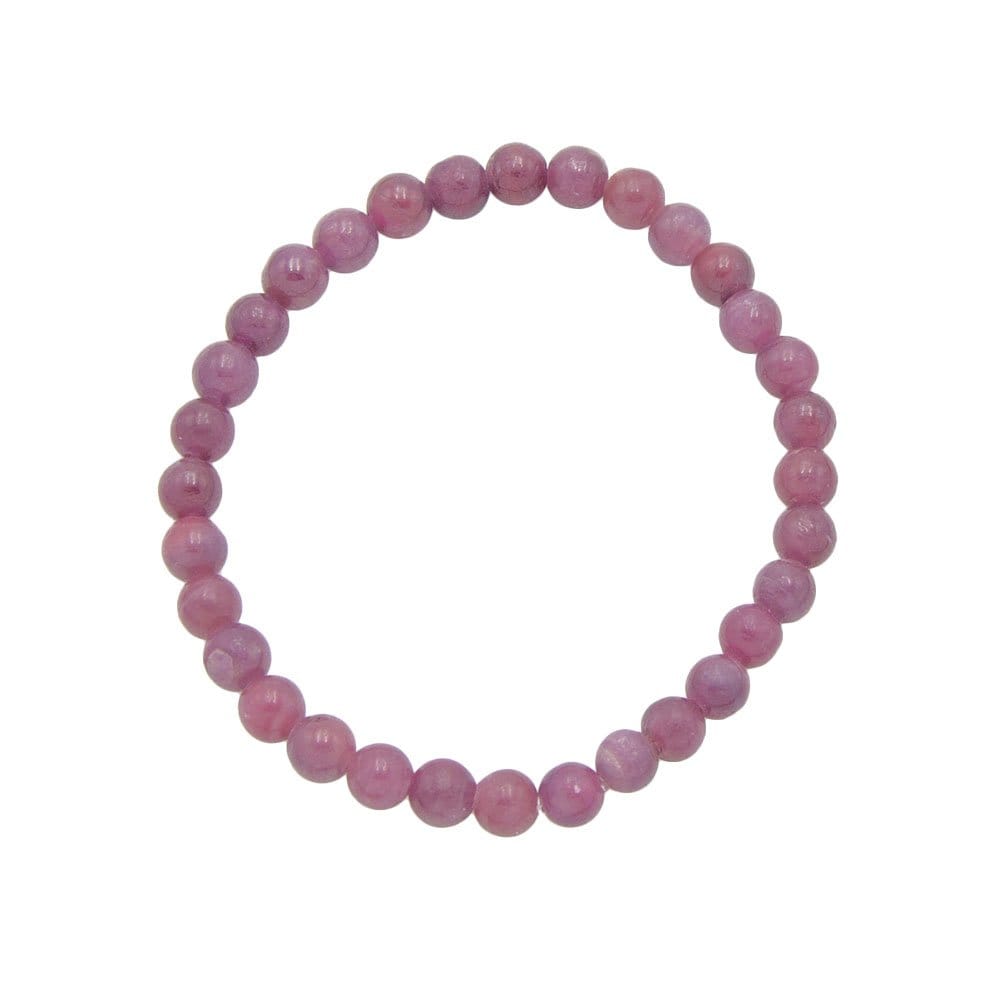 Pulsera Rubí – Piedras bolas 6mm