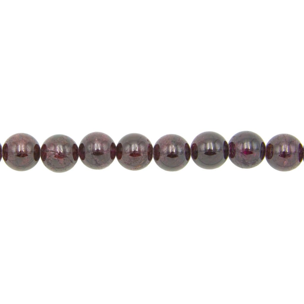 Fil Grenat rouge – Pierres boules 12mm
