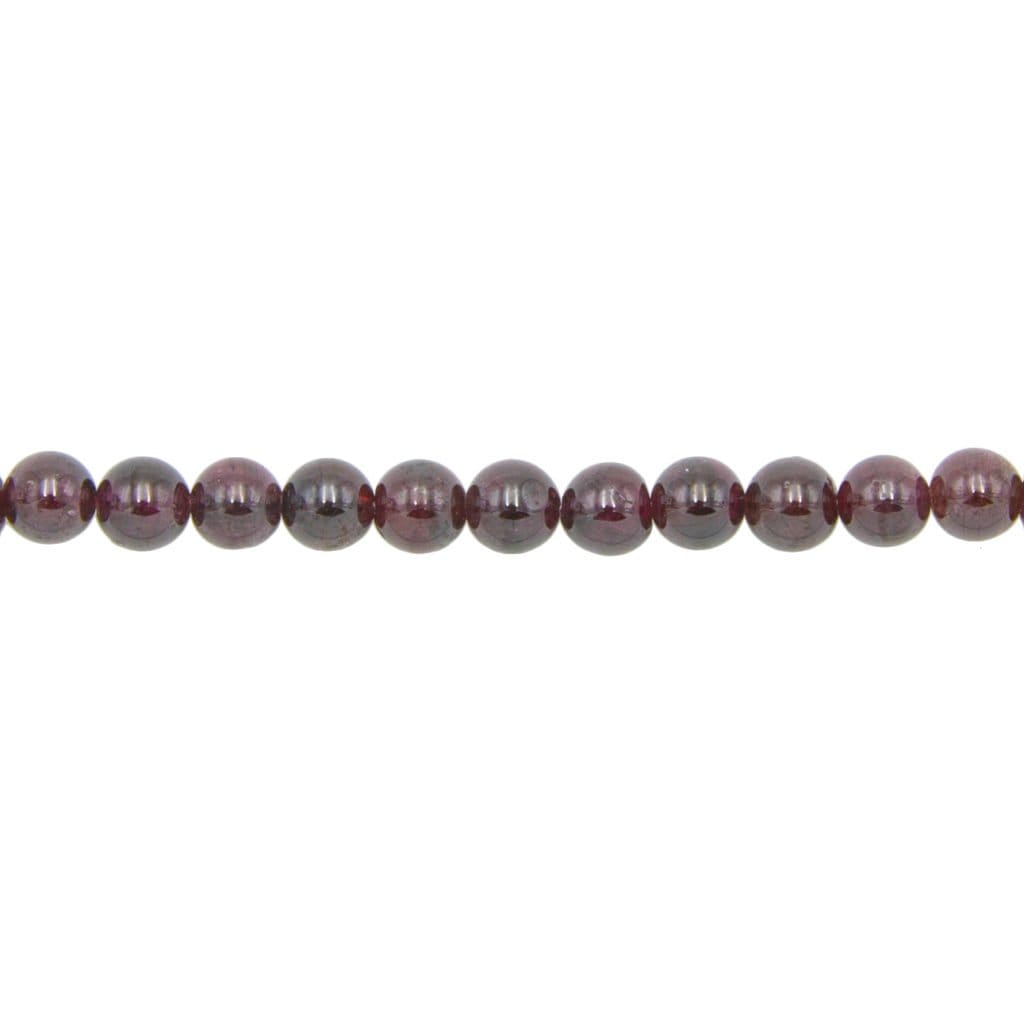 Fil Grenat rouge – Pierres boules 6mm