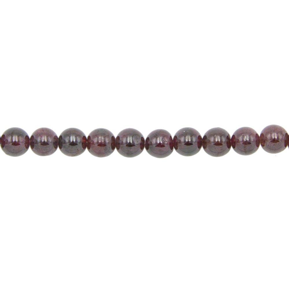 fil grenat pierres boules 8mm