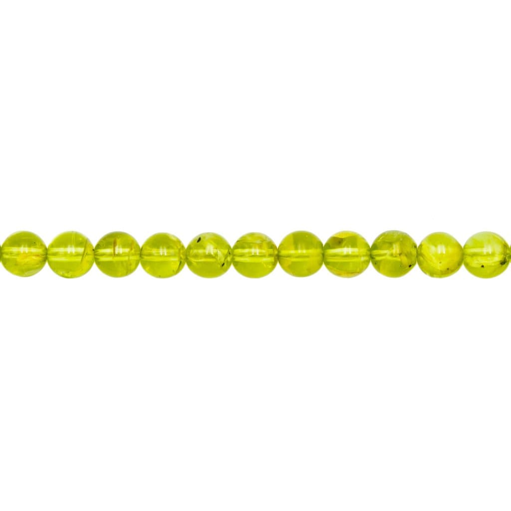 Fil Péridot – Pierres boules 6mm