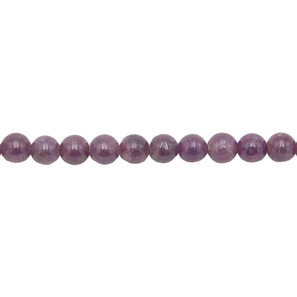 Fil Rubis – Pierres boules 8mm