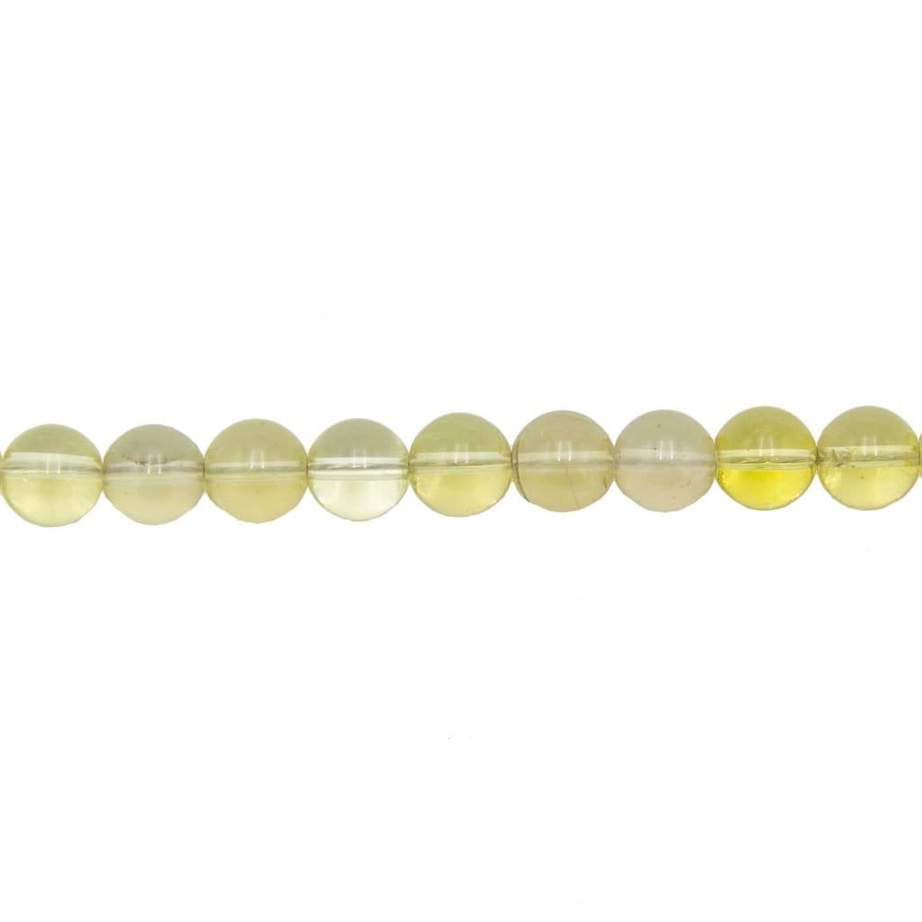 Fil Topaze citron – Pierres boules 10mm