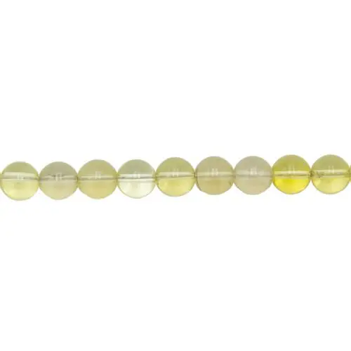 fil topaze citron pierres boules 10mm