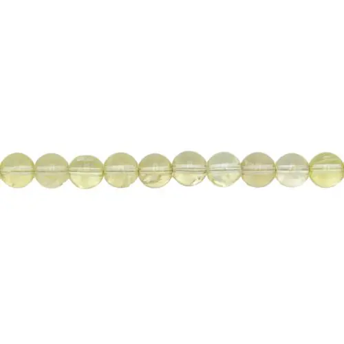 fil topaze citron pierres boules 8mm