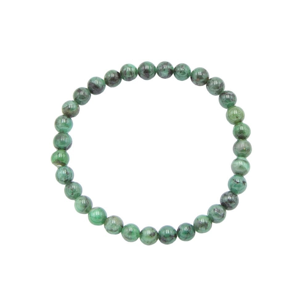 Pulsera Esmeralda – Piedras bolas 6mm