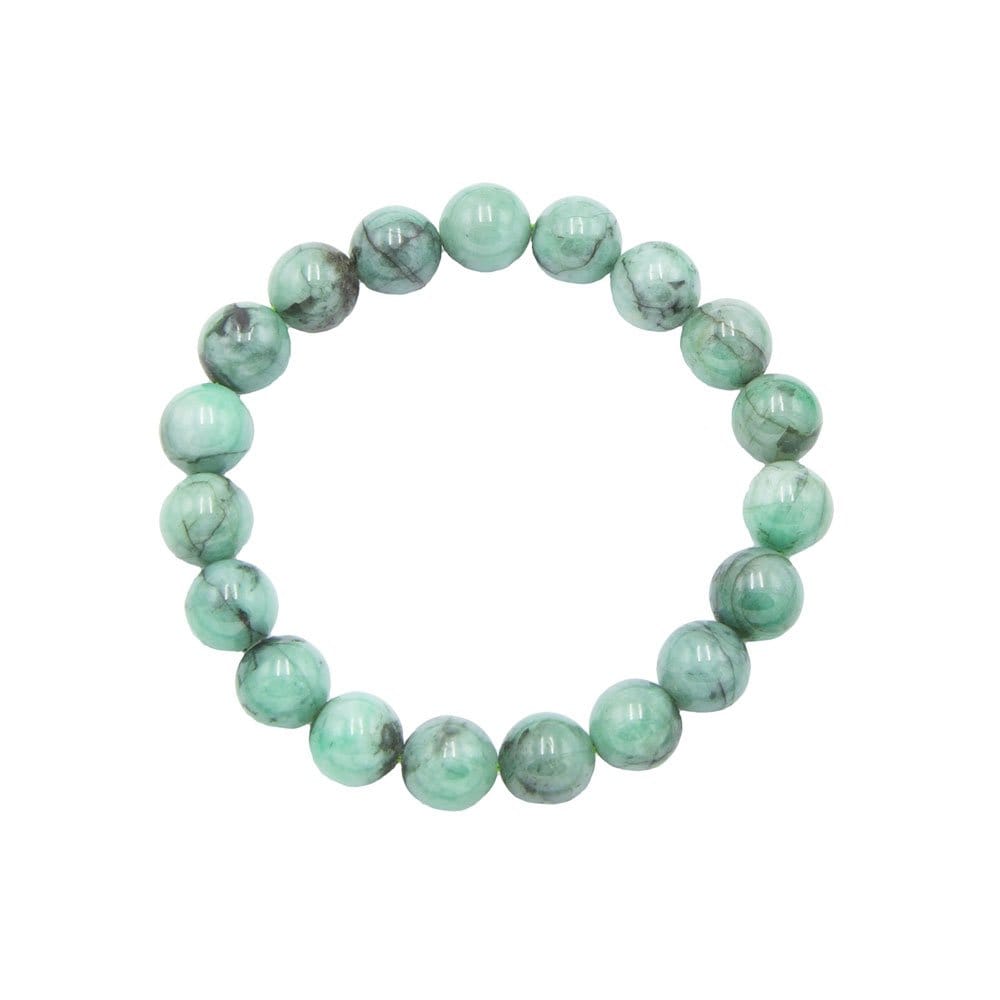 Pulsera Esmeralda – Piedras bolas 10mm