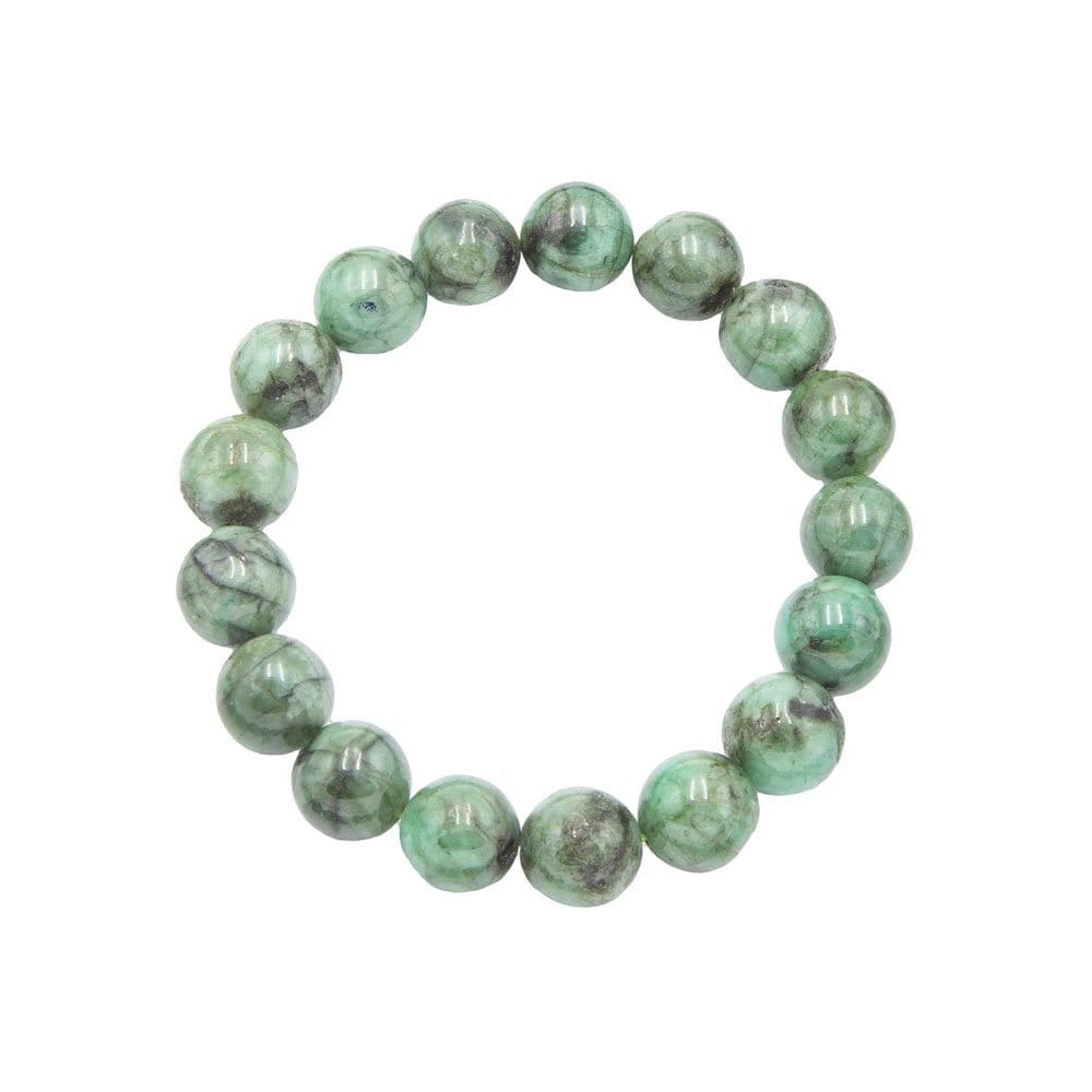 Pulsera Esmeralda – Piedras bolas 12mm
