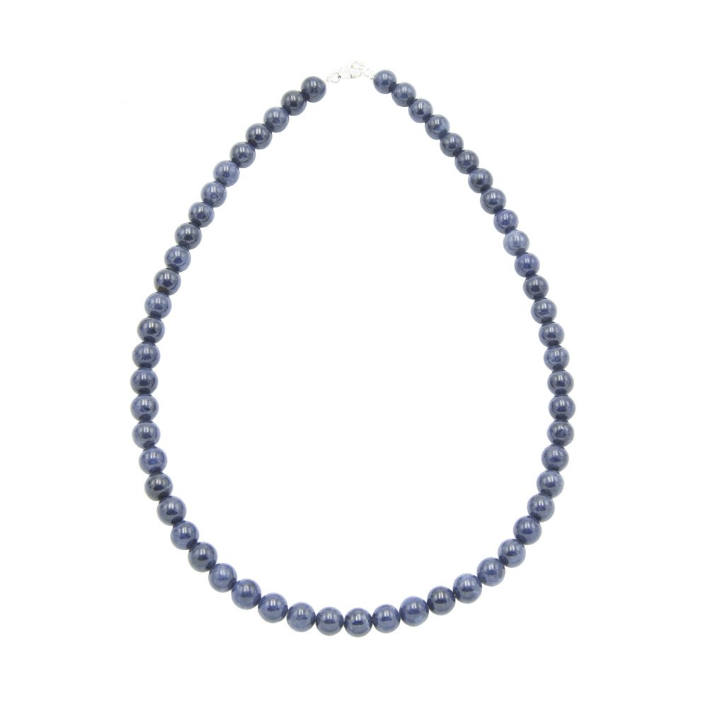 Véritable Naturel 8 mm Bleu Lapis Lazuli Ronde Pierres Précieuses Perles Collier 50/"