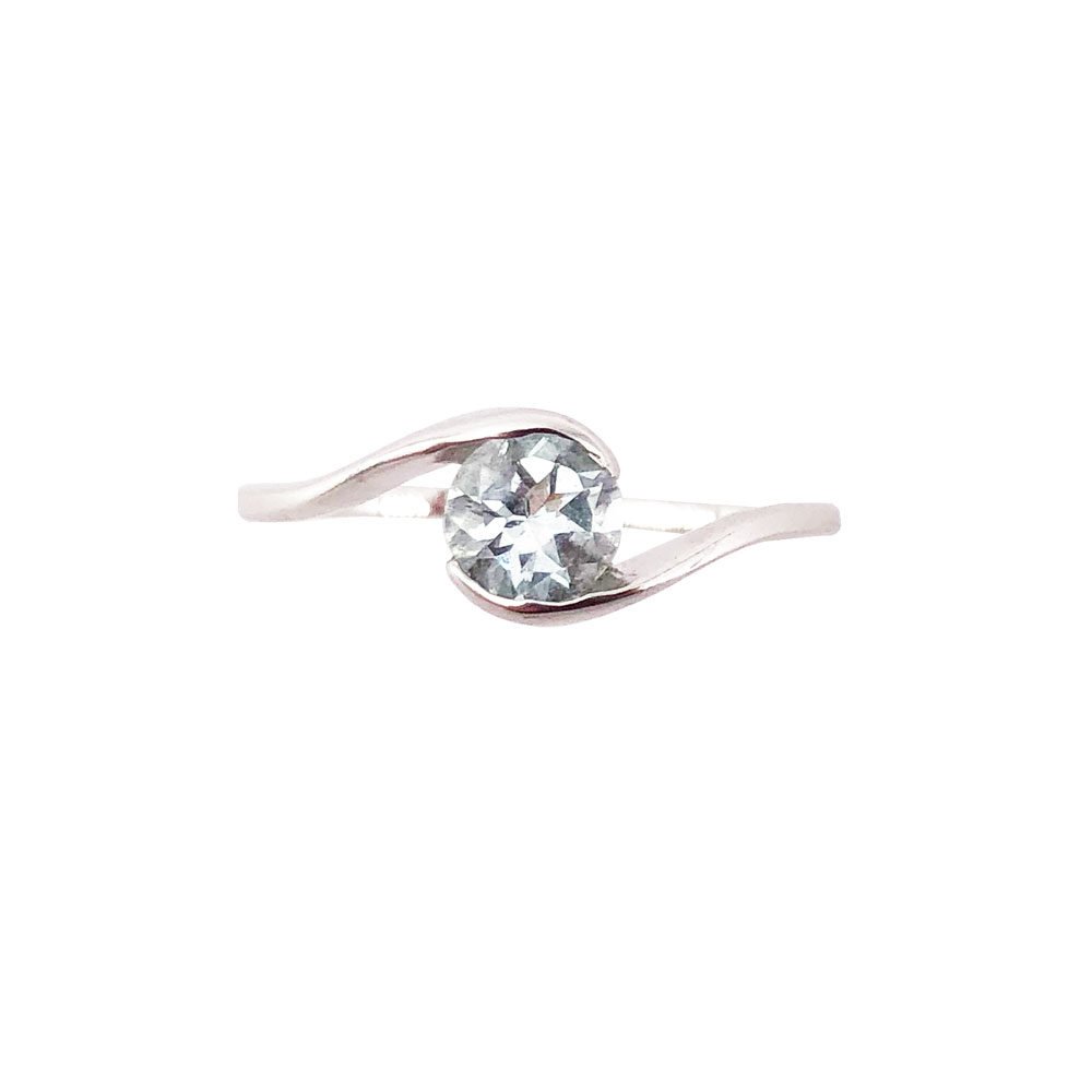 bague aigue marine argent