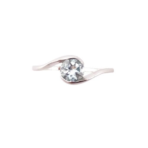 bague aigue marine argent
