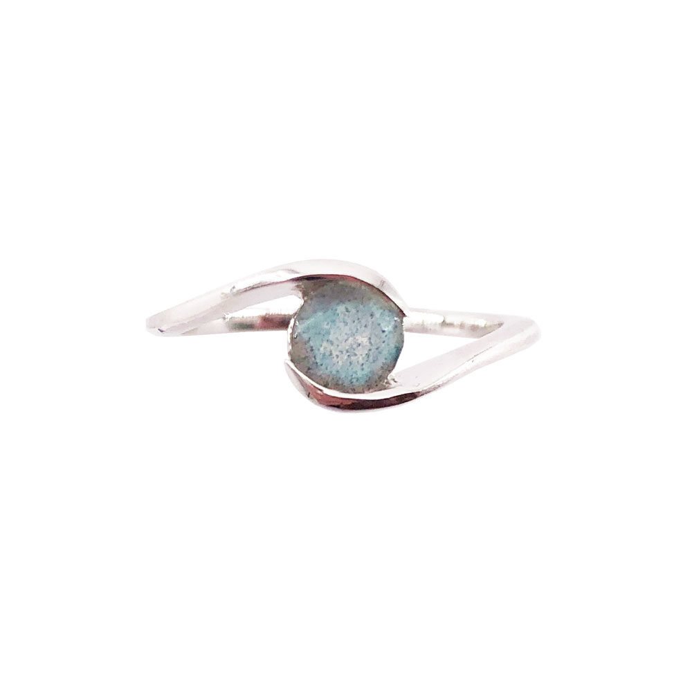 bague labradorite argent