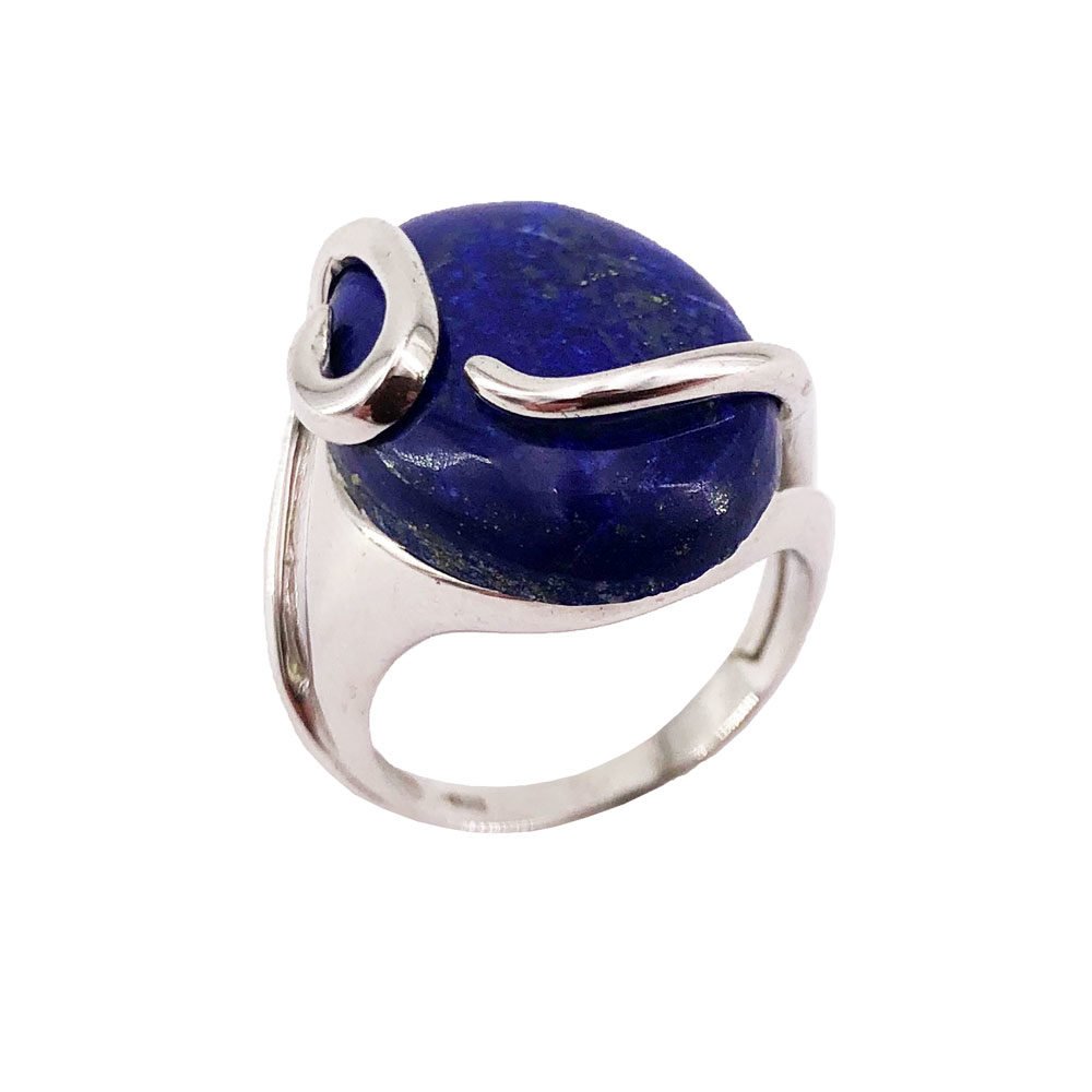 bague lapis-lazuli argent