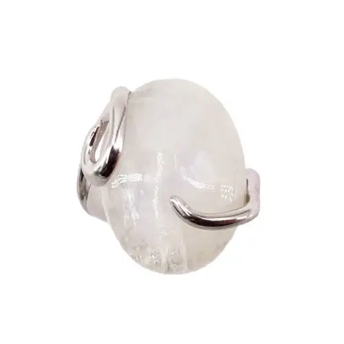 bague pierre de lune argent