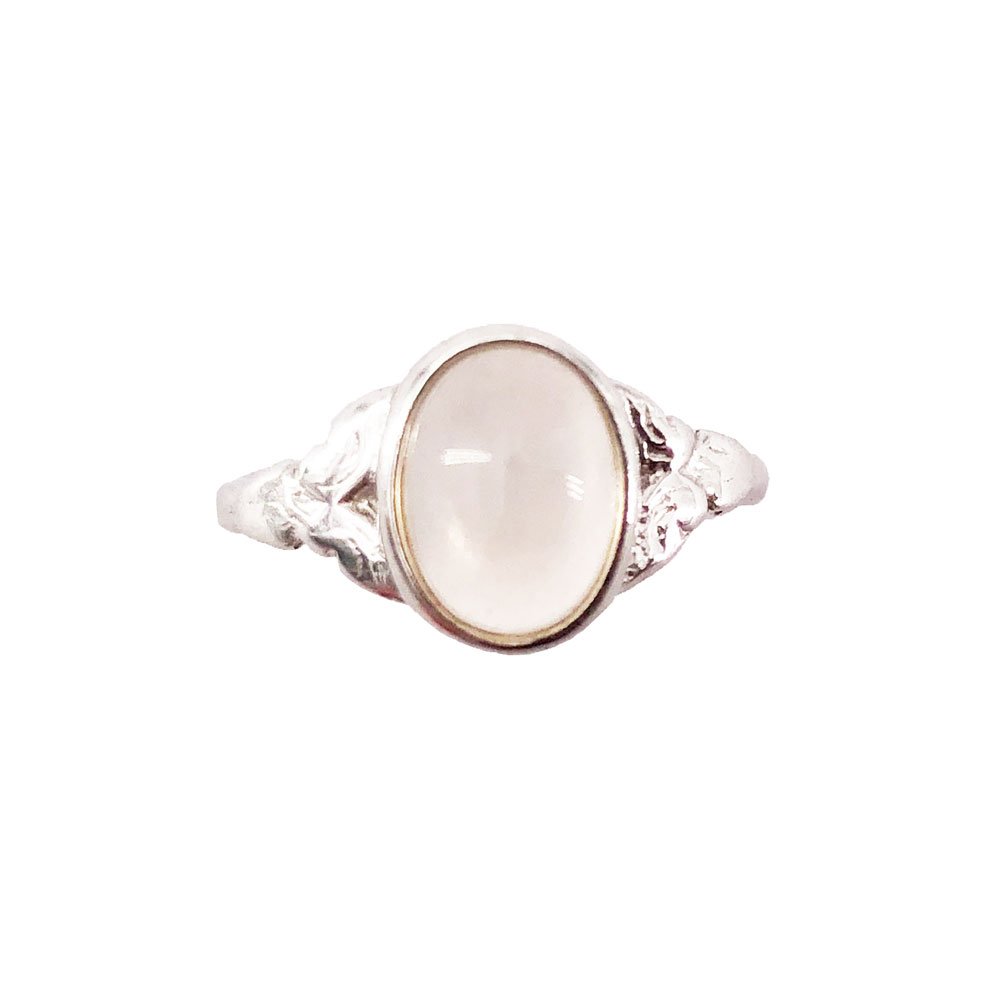 Bague Quartz rose Marianne" - Argent 925"