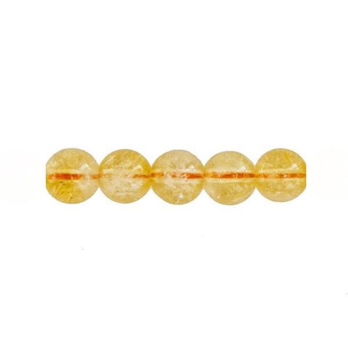 perle ronde citrine 10mm