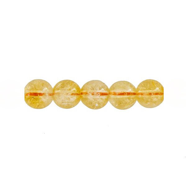 perle ronde citrine 8mm