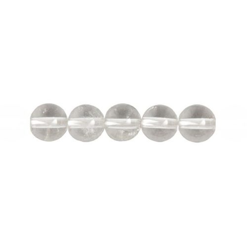 perle ronde cristal de roche 14mm