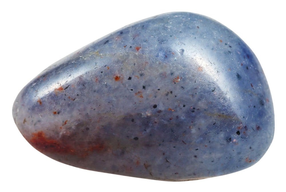 Pierre iolite polie bleu-violet - vertus de vision intérieure, d'intuition et de voyage astral en lithothérapie