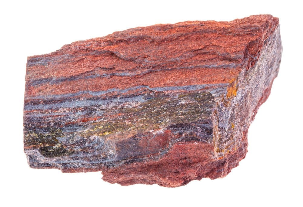 Jaspe héliotrope brut vert piqueté de rouge — origine géologique et composition de la pierre de sang
