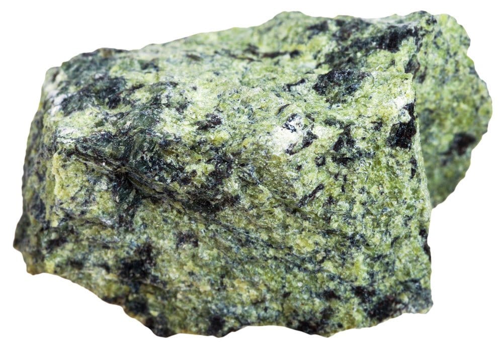 Serpentine brute vert olive avec veines — origine géologique et composition de la serpentine