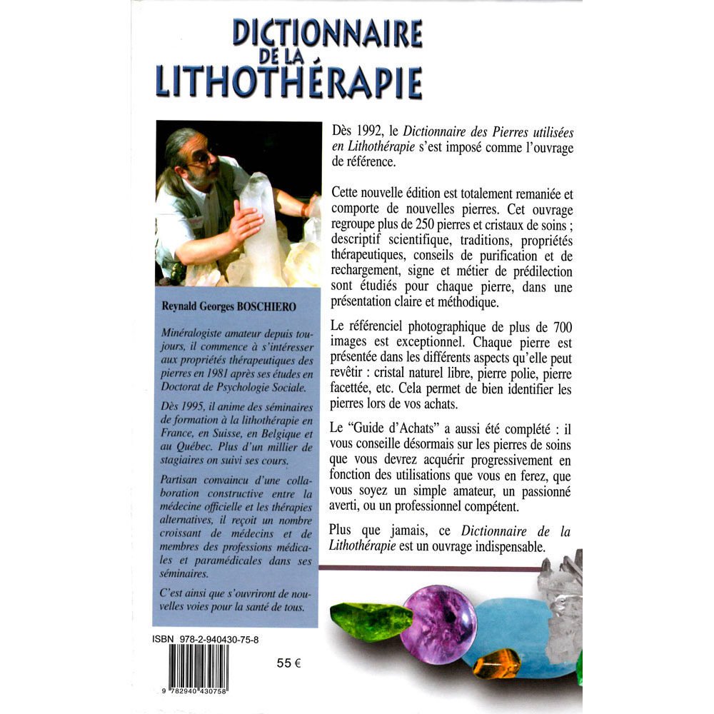 Dictionnaire de la lithothérapie - Edition Luxe