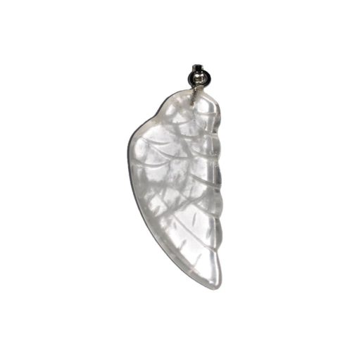 colgante cristal de roca ala de ángel