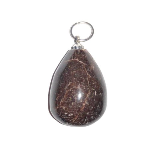 colgante gota de agua granate