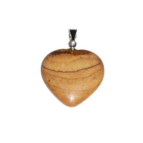 colgante jaspe paisaje corazón