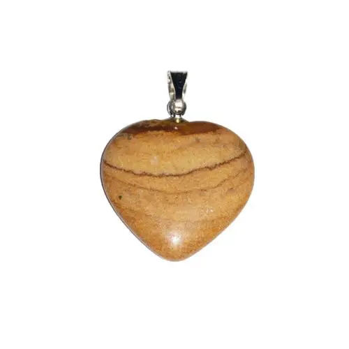 colgante jaspe paisaje corazón