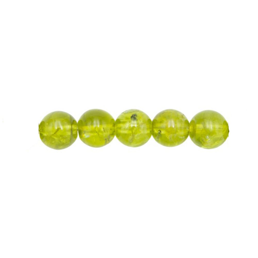 perle péridot 6mm