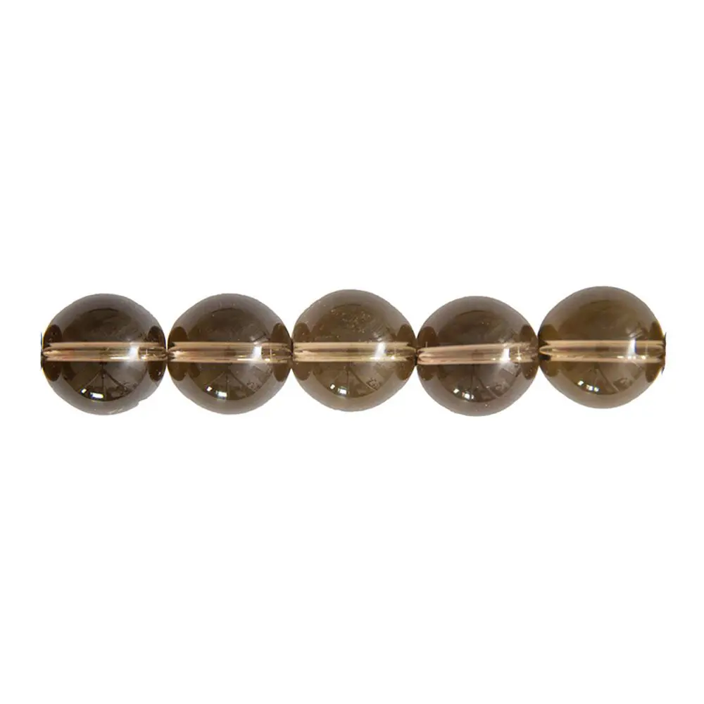 perle ronde quartz fumé 8mm