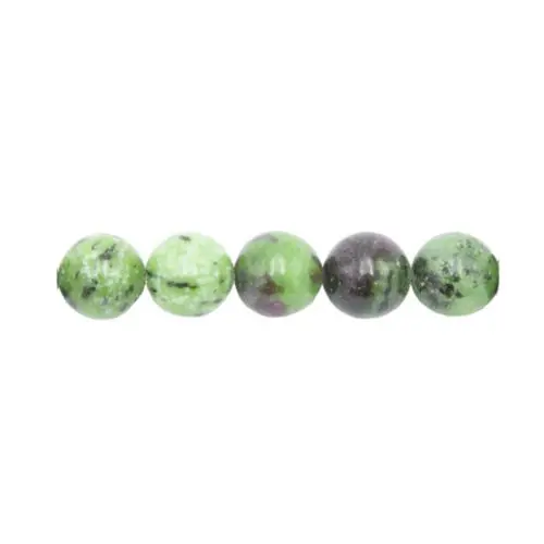 perle rubis sur zoisite 12mm