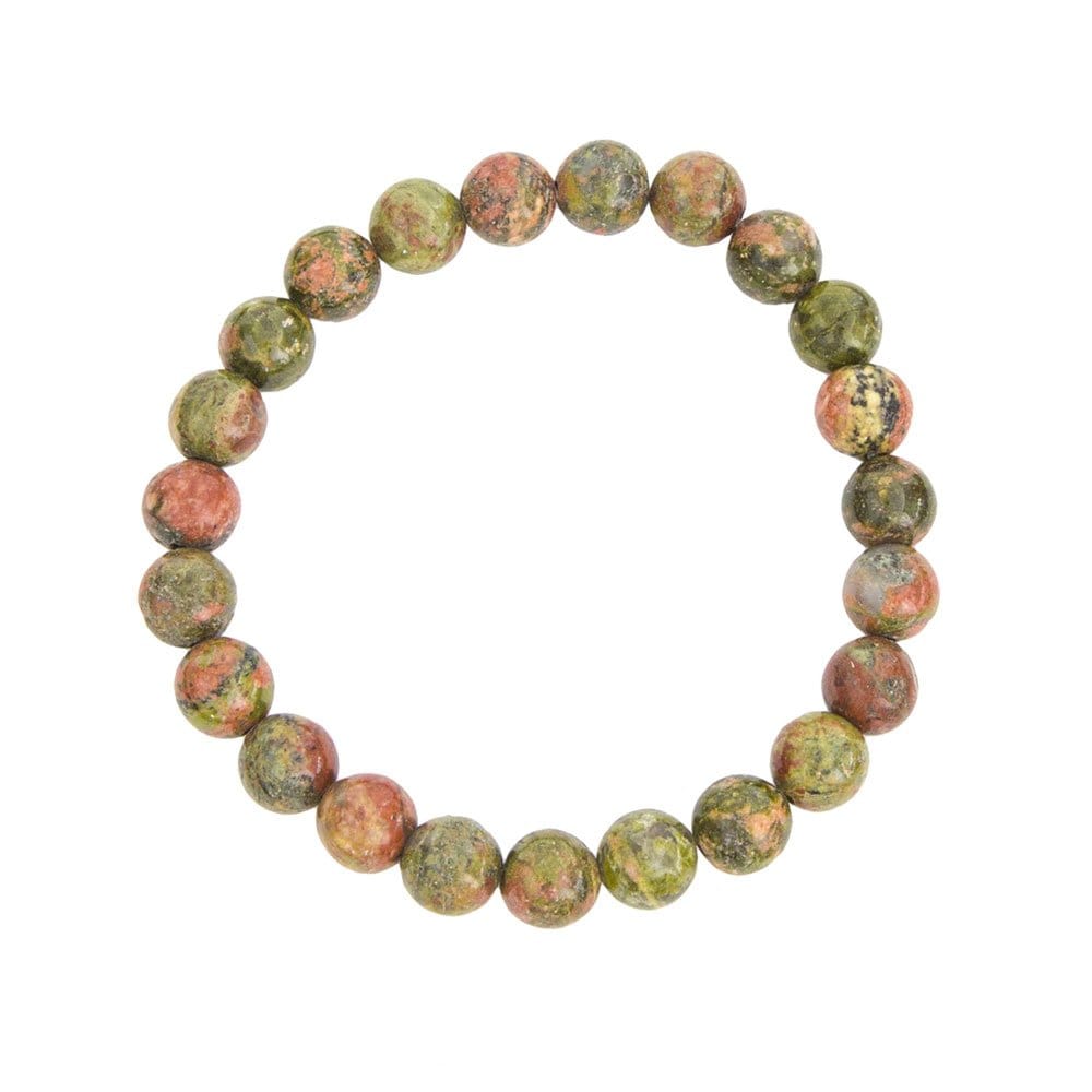 Pulsera Epidota – Piedras Bolas 8mm
