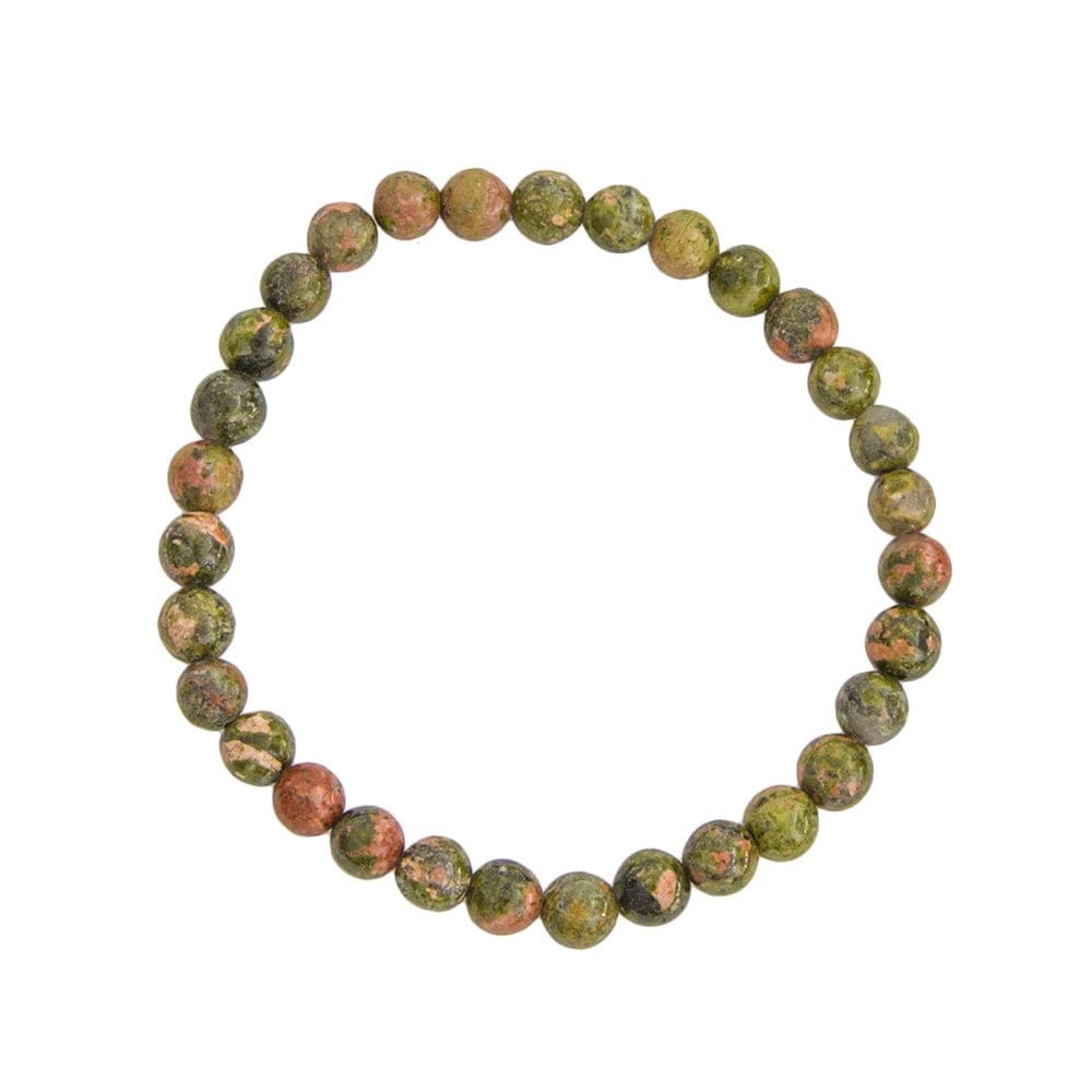 Pulsera Epidota – Piedras Bolas 6mm