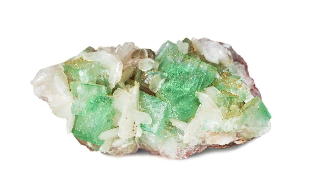 Cristal d'apophyllite verte — vertus et propriétés en lithothérapie, pierre du chakra couronne