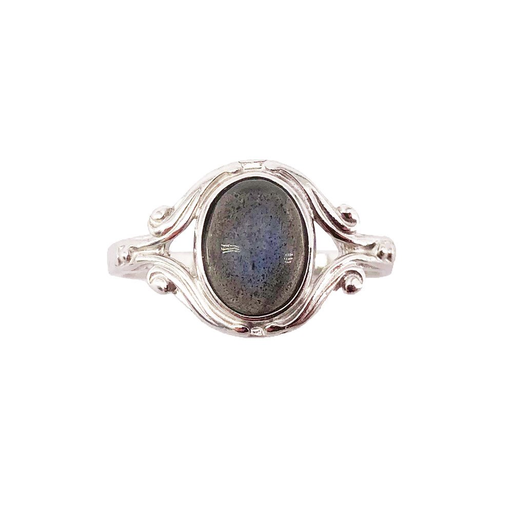 bague labradorite argent