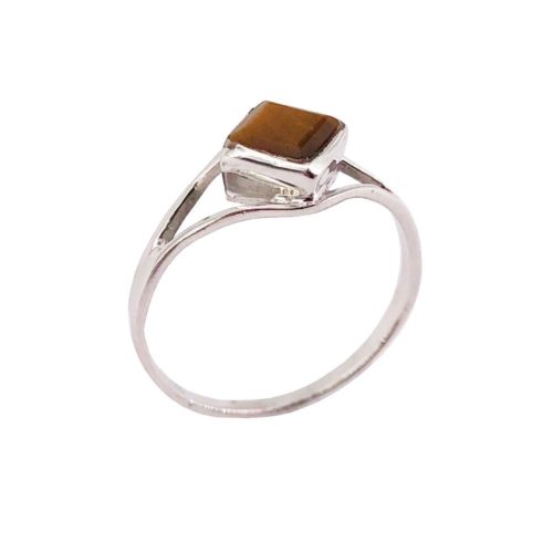 bague oeil de tigre argent