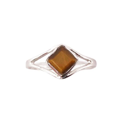 bague oeil de tigre argent