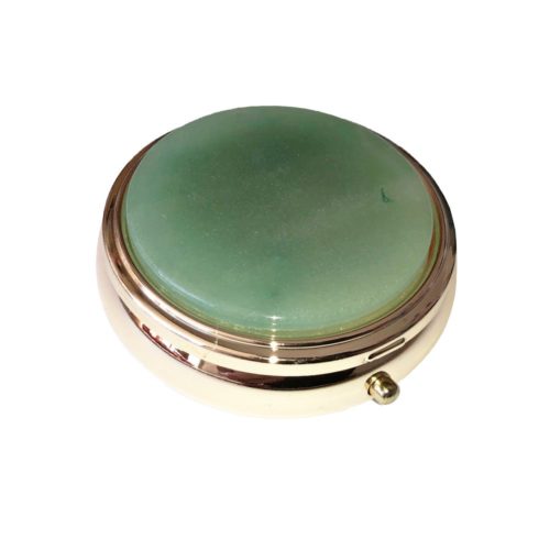 boite à pilules aventurine verte