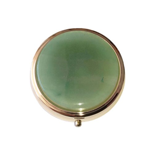 boite à pilules aventurine verte