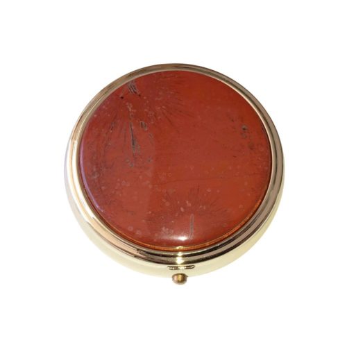 boite à pilules jaspe rouge