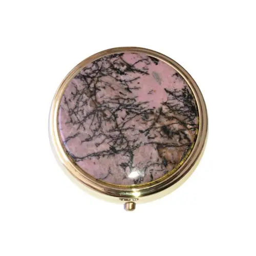 boite à pilules rhodonite