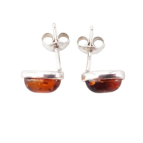 boucle oreille ambre argent rodhie