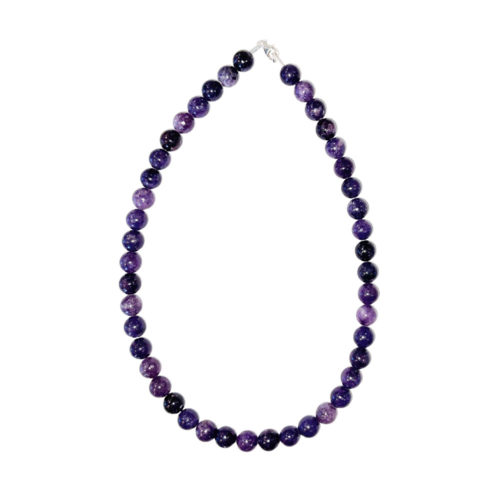 collier tourmaline rose pierres boules
