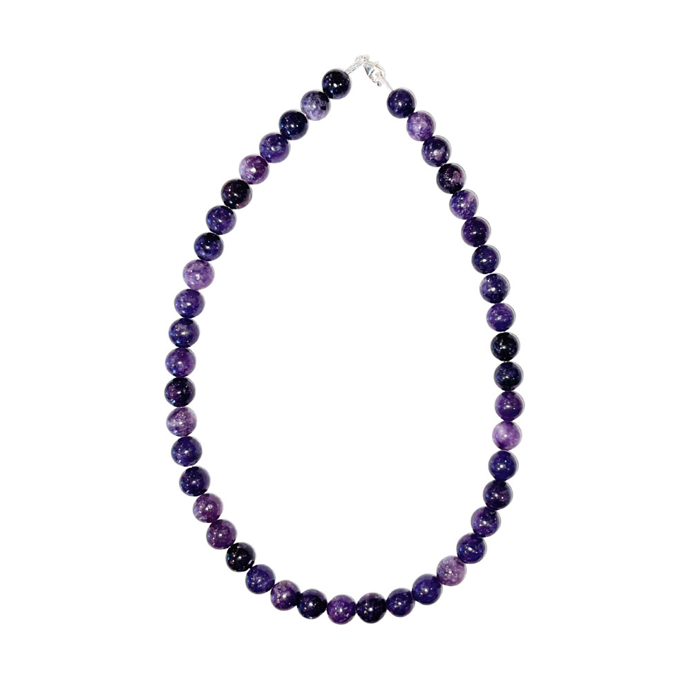 Collier Tourmaline rose - Pierres boules 10mm – Image 2