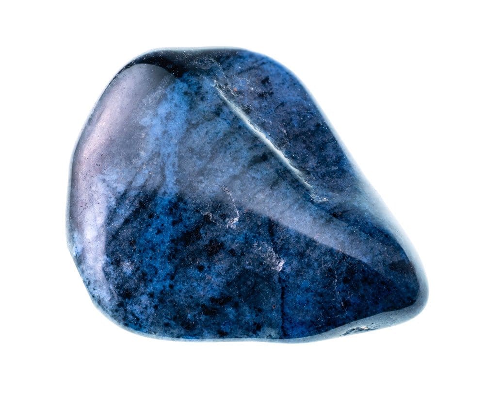 Dumortiérite bleue polie — vertus et propriétés en lithothérapie, pierre du chakra de la gorge