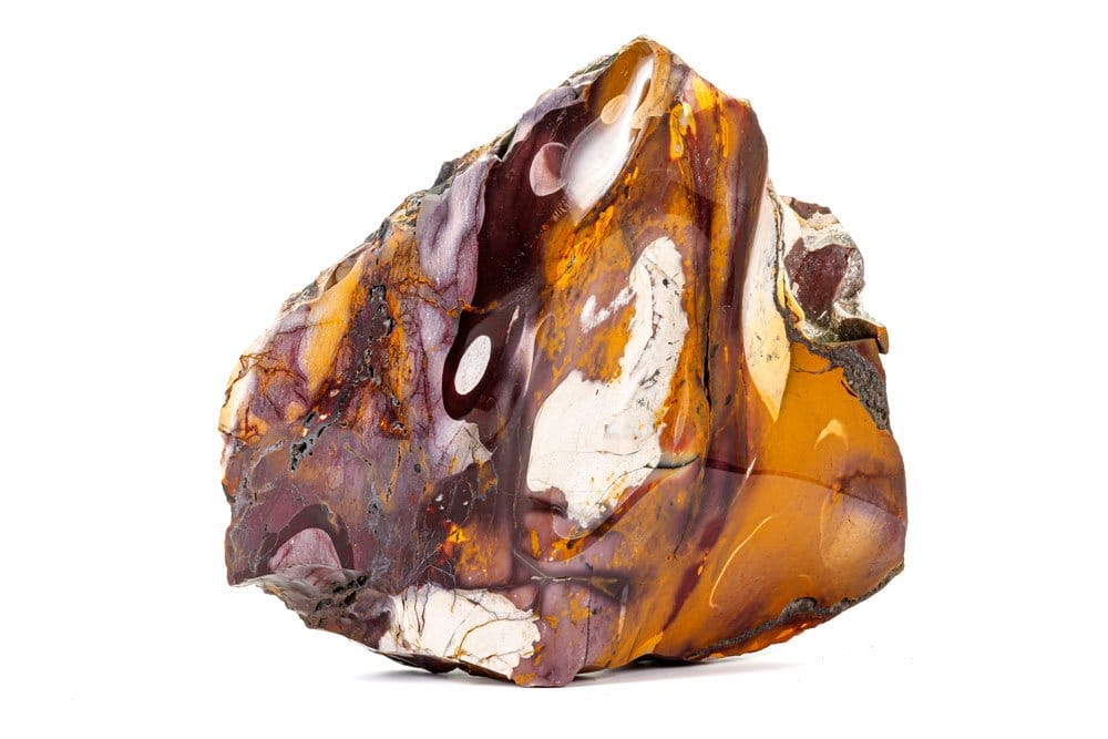 Mokaïte naturelle d'Australie - origine sédimentaire et composition silicatée multicolore