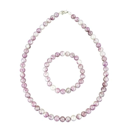 parure rubellite 8mm