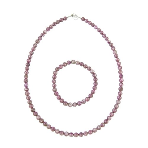 parure rubellite 6mm